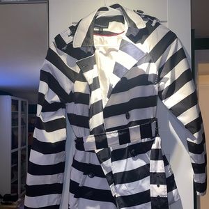 Super cute striped Cynthia rowley raincoat